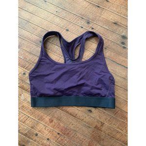 Sports bra size S purple and black athletic bra